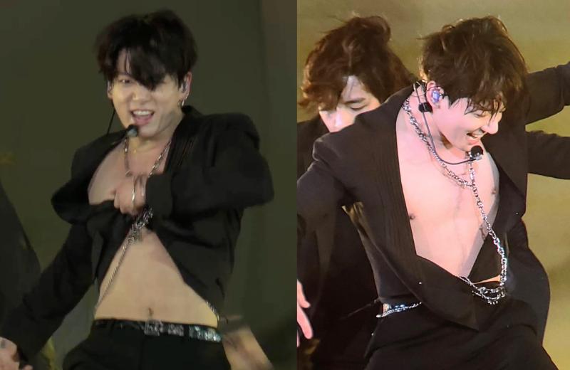 V de BTS quiere que Jungkook salga sin camisa en su próximo concierto