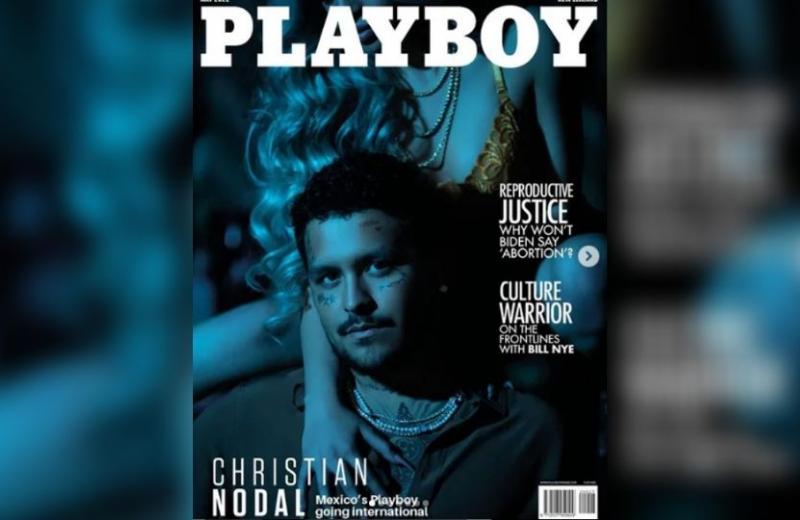 Christian Nodal posa para Playboy; fotos sorprenden a sus fans