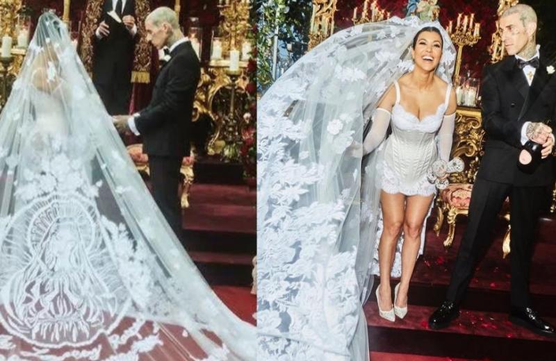 Así fue la boda de Kourtney Kardashian y Travis Barker en Italia