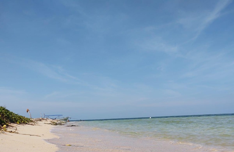 Esta es la playa de Veracruz con aguas cristalinas color azul turquesa 