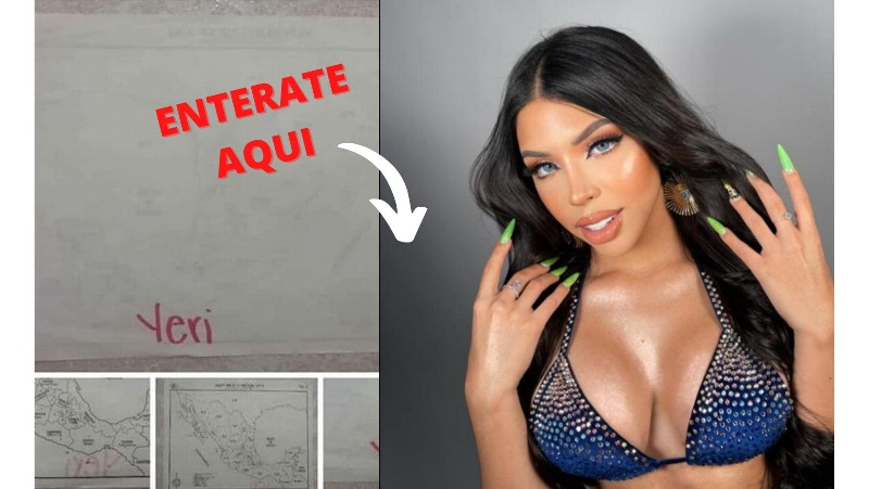Subastan mapa que hizo Yeri MUA en secundaria y se vuelve viral (+fotos)