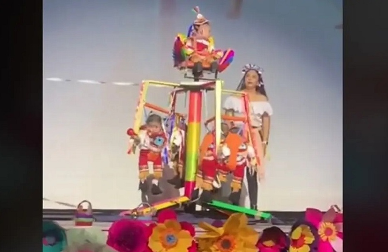 Enternecen las redes los bebés voladores de Papantla (+video)