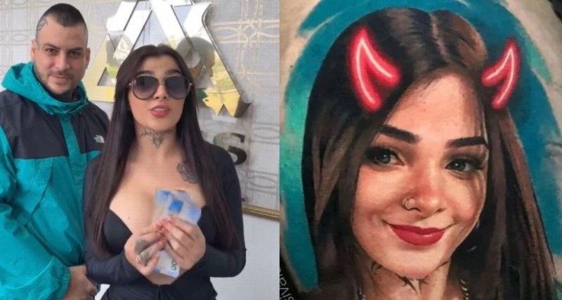 Karely Ruiz entrega 200 mil pesos a hombre que se tatuó su cara (+Video)