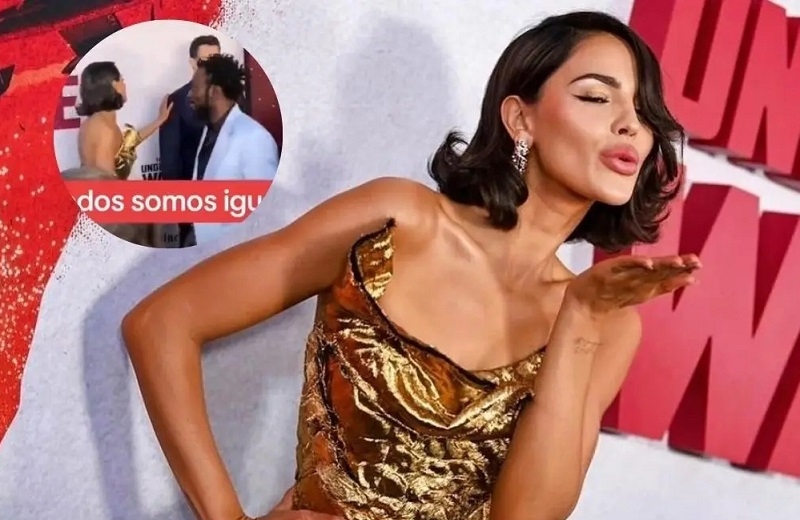 Señalan a Eiza González de supuesto acto racista contra actor nigeriano
