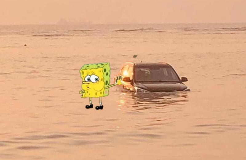 Ya! Salió el peine! Así fue como llegó la camioneta al mar de Veracruz (+fotos/video) 