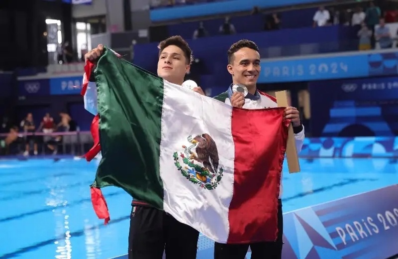 ¡Van tres! Medalla de Plata para México en Clavados de París 2024