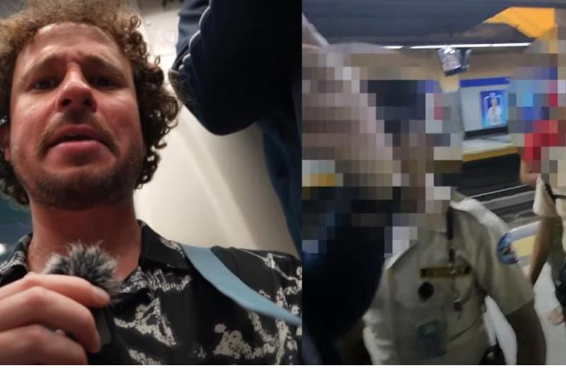 Luisito Comunica sube video de 'lo que no se vio' de la agresión recibida por parte de los policías del Metro (+video)