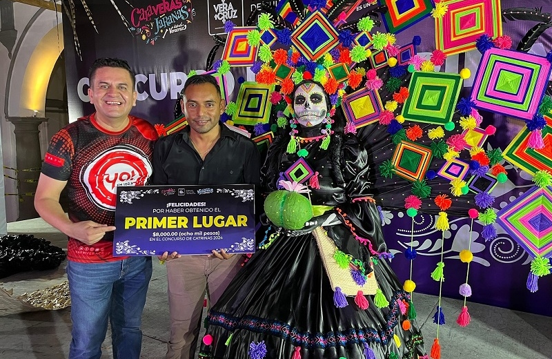¡Estuvo Fallo! Espectacular Concurso de Catrinas en el Zócalo de Veracruz (+fotos)