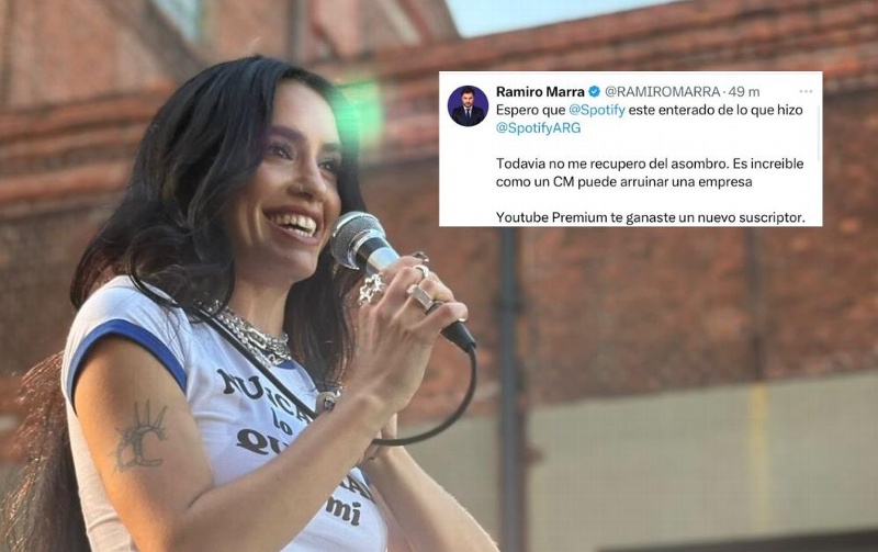 ¡Despiden a CM de Spotify por apoyar a Lali!