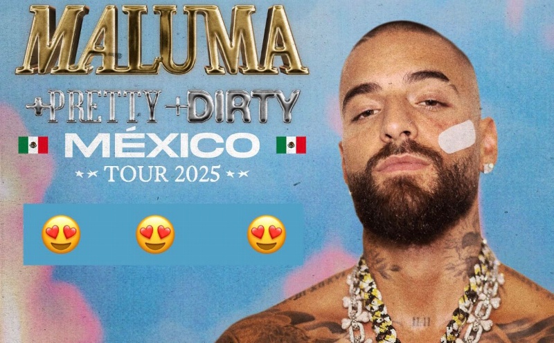¡Maluma regresa a México con su nueva gira ‘+Pretty +Dirty’ en 2025! Lo anuncia abordo de un turibus en CDMX