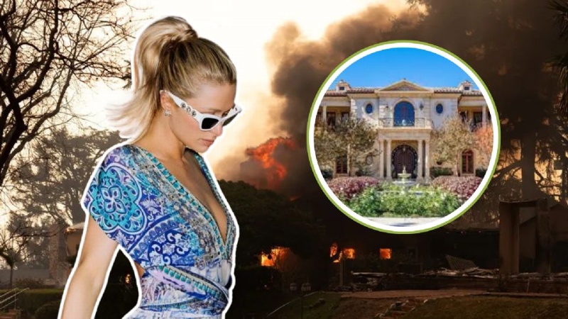 Paris Hilton pierde su hogar por fuertes incendios en LA ¡Se entera por noticiero en vivo! (+VIDEO)