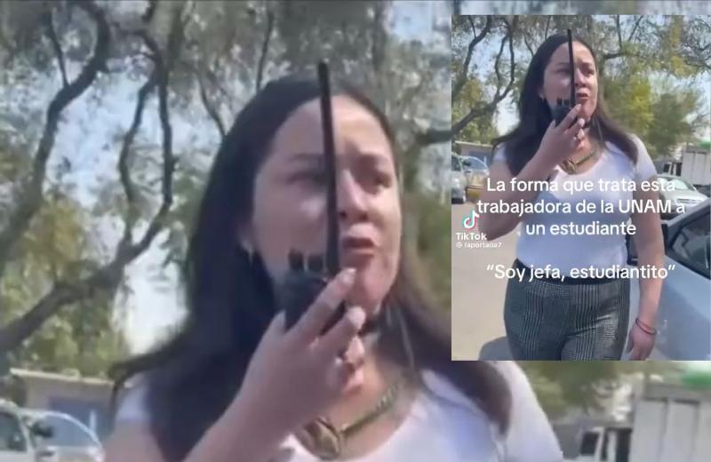 ‘JEFA DE LA UNAM’ Amenaza a estudiante, esto le dijo (+video)