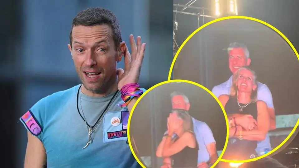 ¡Atrapados! Chris Martin expone a pareja de infieles en concierto de Coldplay