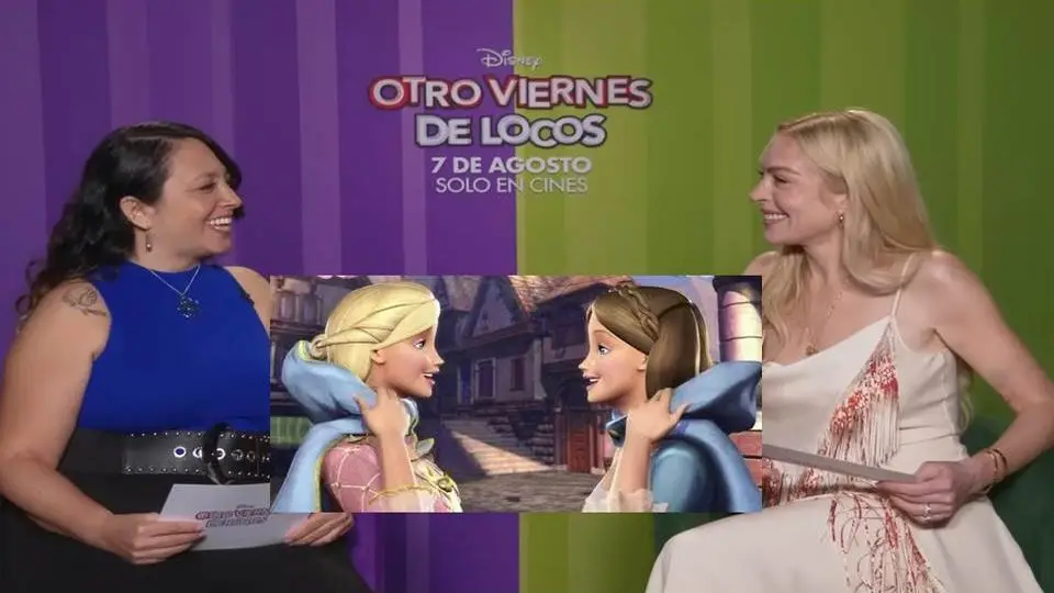 ¡Qué padre! Lindsay Lohan conoce a su doblajista de voz latina Cris Hernández (+VIDEO)