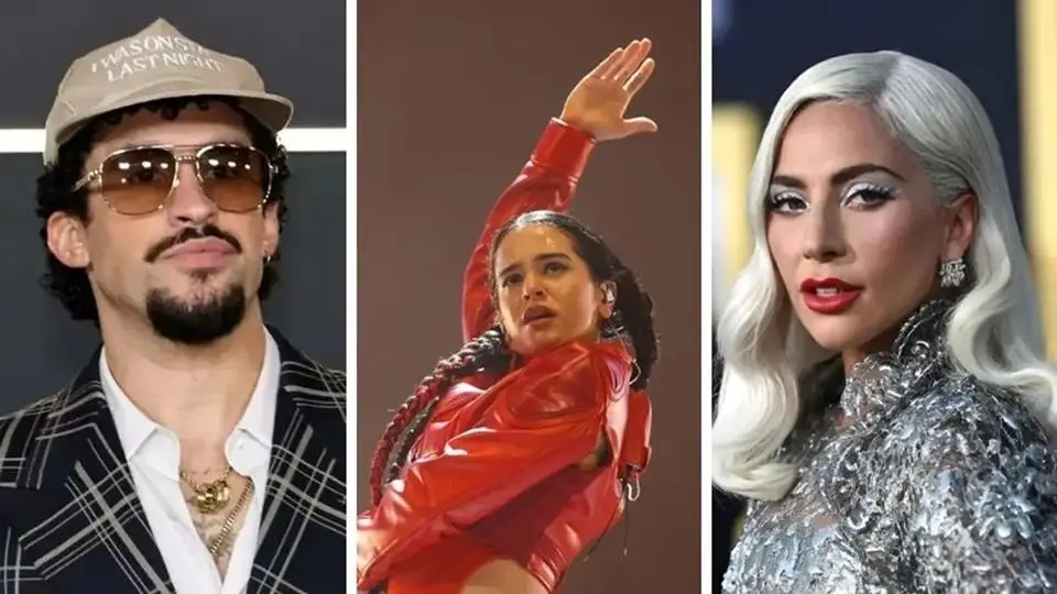 Bad Bunny, Rosalía y Lady Gaga, el trío exitoso del 2025