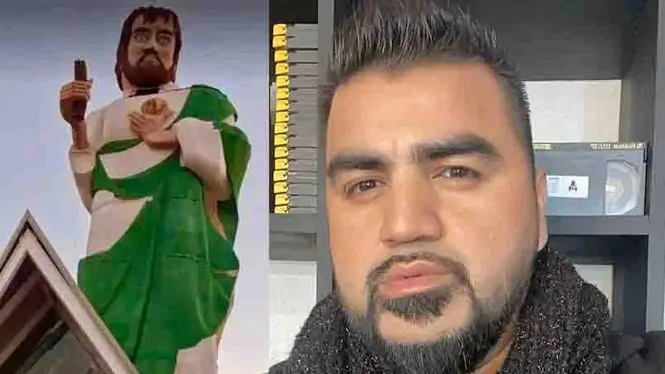 Monumental estatua de San Judas Tadeo desata burlas en redes ¡se parece a El Mimoso! (+fotos)