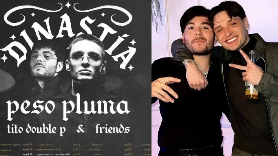 Peso Pluma arma la dupla explosiva y se lleva a Tito Double P de tour por EU