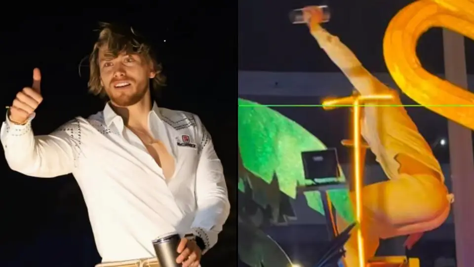 ¡Aldo de Nigris se cae de carro en pleno Carnaval!