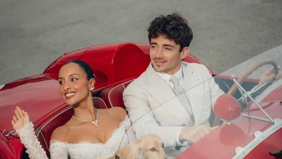 Amor a toda velocidad: Charles Leclerc comparte las primeras fotos de su boda con influencer mexicana