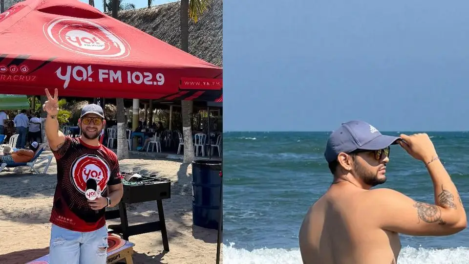 Locutor de Ya! FM se quita la ropa en la playa por perder apuesta