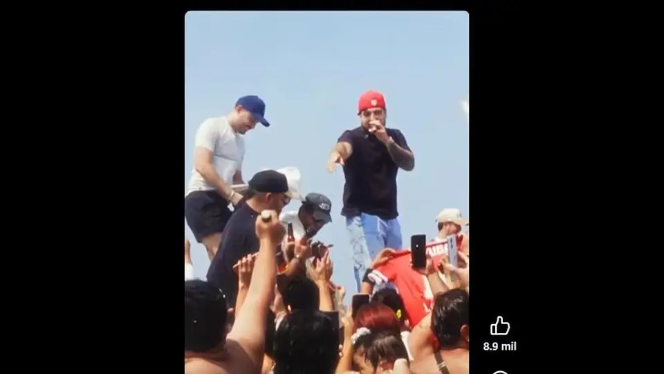 Grupo Frontera arma bailazo en playas de Veracruz ¡Y gratis! (+videos)