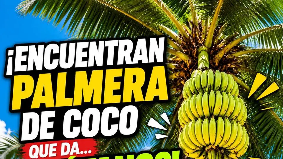 ¡Increíble hallazgo en Veracruz! Encuentran una palmera de coco que… ¡da plátanos! (+video)
