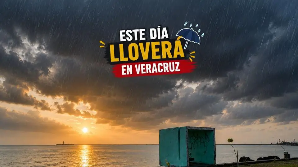 ¡No guardes el paraguas! Pronostican lluvias y tormentas en gran parte de Veracruz este día