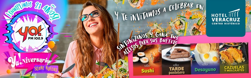 Ya!niversario con Hotel Veracruz Centro Historico 